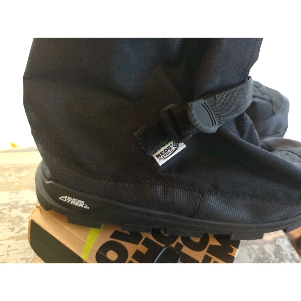 Neos‎ Voyager Glacier Trek Cleats Overshoes Black Waterproof Size XL